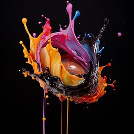 Inktkleuren colorsplash van TheXclusive Art