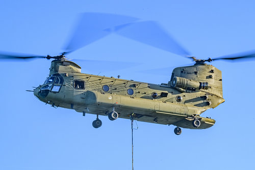 Een Chinook transport helikopter van het leger by Sjoerd van der Wal Photography