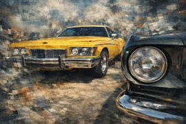Modern fine art processing with retro car and picturesque motion blur by Johnny Flash