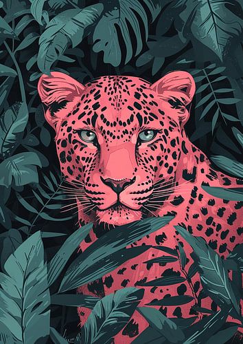 Léopard rose