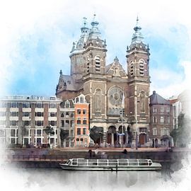 Amsterdam, Basilica of Saint Nicholas, North Holland. by Danny de Klerk