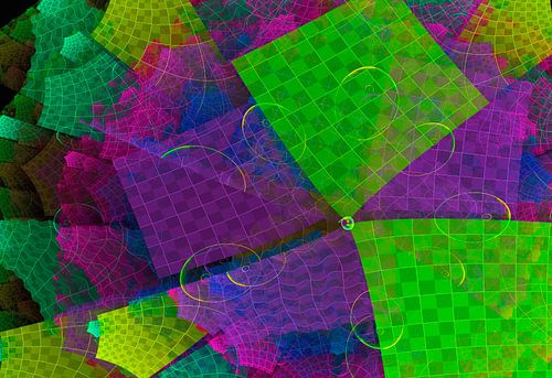 Fraktal Schachbrettmuster