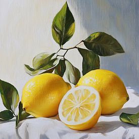 Trois citrons en douce harmonie sur Bianca ter Riet