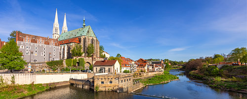 Panorama Zicht op Görlitz, Duitsland (5/8)