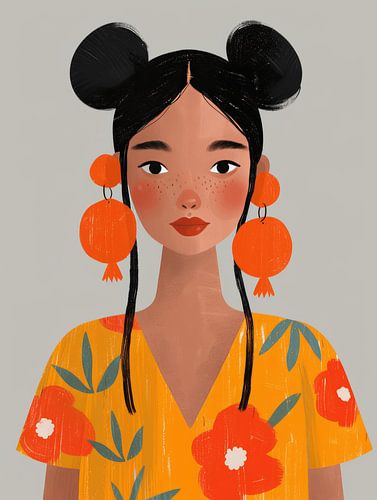 Het meisje met de grote oorbellen