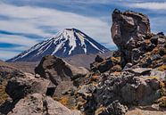 Der Vulkan Mount Doom in Neuseeland von Bep van Pelt- Verkuil Miniaturansicht