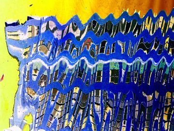 Urban Painting 103 - Blauw! van MoArt (Maurice Heuts)