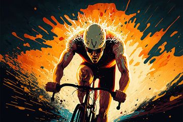 Indomitable cyclist by Zeger Knops
