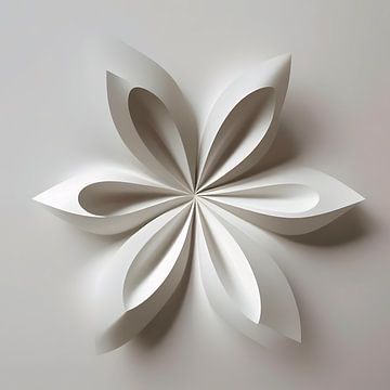 Organic Flowers Shape Paper Art by The Art Kroep