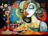 Femme au restaurant