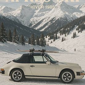 Oldtimer Après Ski Alpin Winter Classic Auto von Dagmar Pels
