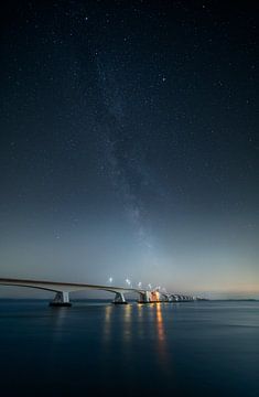 Milky Way Zeeland Bridge by Ilona Schong