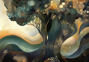 Abstract Landschap | Fluid Nature van De Mooiste Kunst