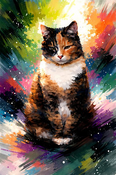 Chat têtu à poil court