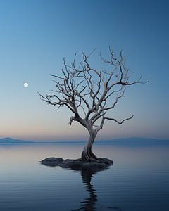 Baum bei Vollmond