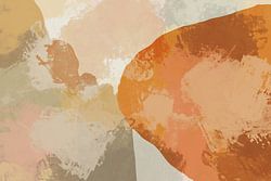 Warm Abstractions in Pastel Hues. Modern abstract art II