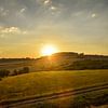 Zonsondergang in Frankrijk van Maria-Maaike Dijkstra