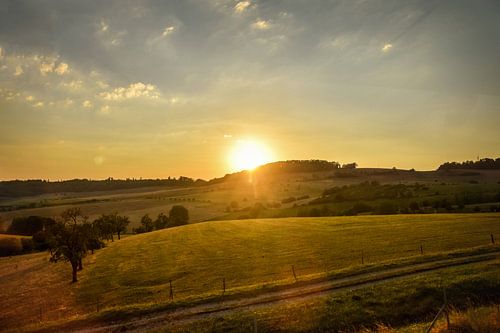 Zonsondergang in Frankrijk
