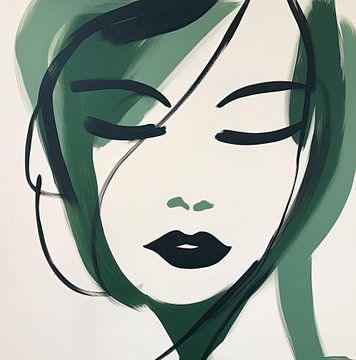 Modern groen van ARTEO Schilderijen