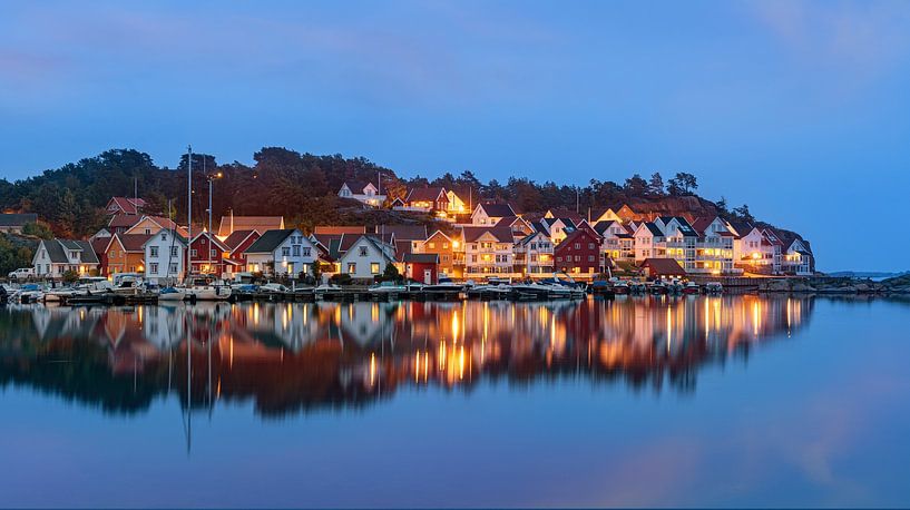 Gjeving in the blue hour, Norway by Adelheid Smitt
