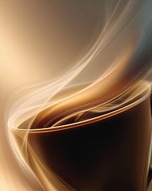 Kaffee oder Cappuccino – abstrakt von Egon Zitter