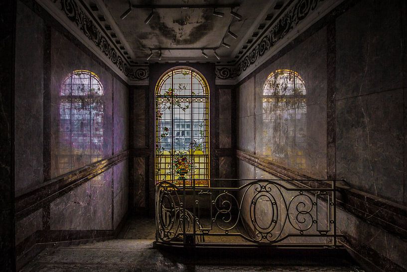 Stairway with stained glass by PAPARAzzSSI Freelance Fotografie