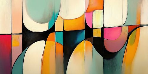 Abstract surfaces in trendy colours