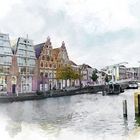 The River Spaarne in Haarlem, North Holland. by Danny de Klerk