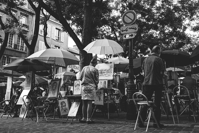 Painters in Montmartre, Paris by Simone Diederich