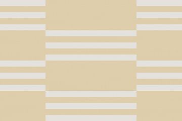 Dambordpatroon. Moderne abstracte minimalistische geometrische vormen in geel en wit 24 van Dina Dankers