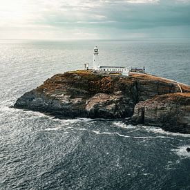 Vuurtoren  in Wales, South Stack van Jeroen Berends