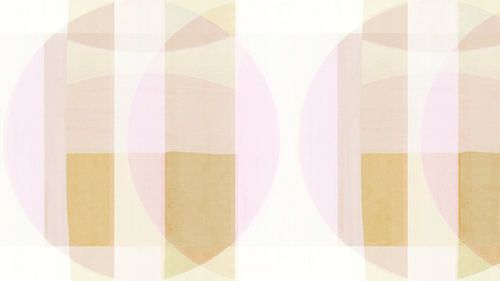 Mid Eeuw Bauhaus Vormen Roze Neutraal Pastel