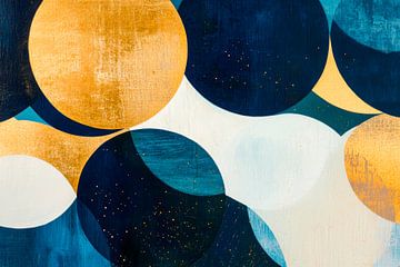 Cirkels en kleuren van Poster Art Shop