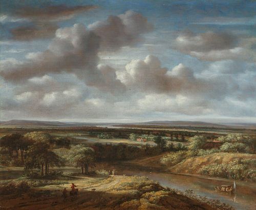 Rivierlandschap, Philips Koninck, 1676