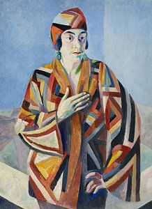 Porträt von Madame Mandel (1923) von Robert Delaunay