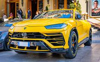 Gele Lamborghini urus