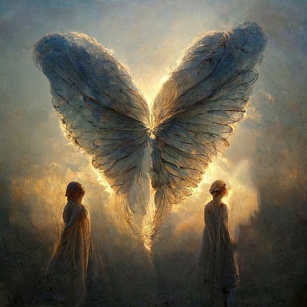 Un ange en forme de cœur par Anne Loos