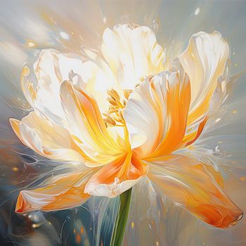 Tulipe paisible fleur œuvre botanique