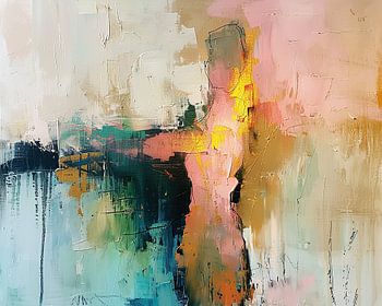 Frau Abstrakt | Verträumte Frau mit Glanz