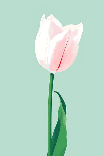 Zacht Roze Tulp by ByNoukk