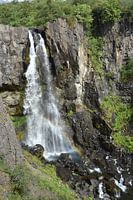 Waterfall at Skaftafell at sunshine