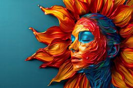 Flower-Power-Frau von Egon Zitter