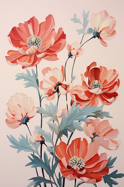 Florale Kunst von Abstraktes Gemälde
