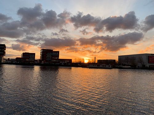 Zonsopkomst  in Haarlem