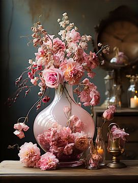 Romantische rosa Pfingstrosen von Bianca Bakkenist