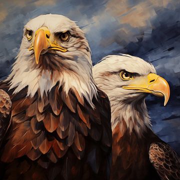 The 2 eagles by The Xclusive Art