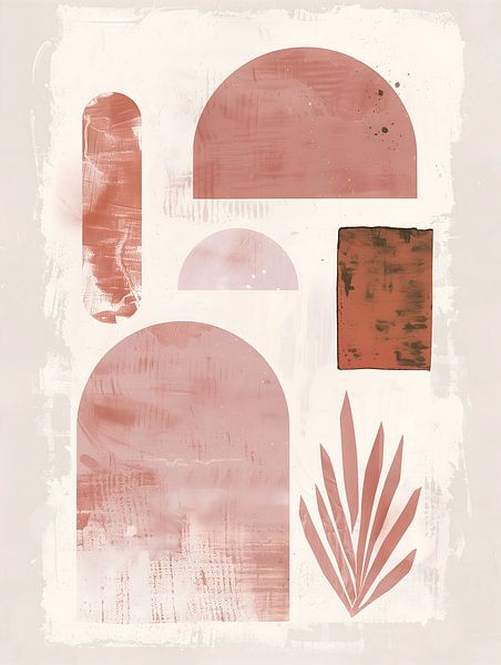 Soft Pink Japandi I by Gypsy Galleria