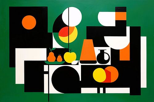 Abstract stilleven met fruit