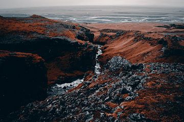 L'horizon d'or de l'Islande : Sauðafoss sur Inez Nina Aarts