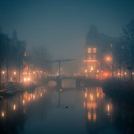 Amsterdam in fog by Thea.Photo